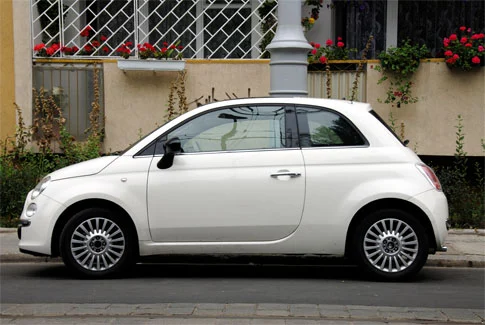 fiat 500 weißer Fiat 500 – Beispiel für Gebrauchtwagenankauf Bad Schwartau